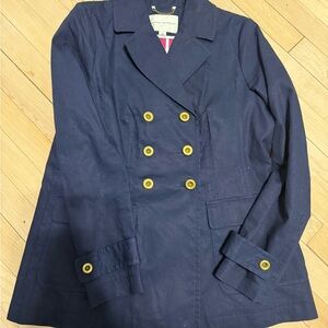 Banana Republic Navy Blazer with Gold Buttons